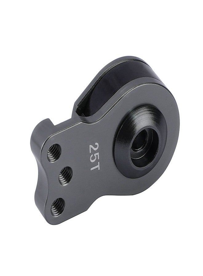 DJX Aluminum 25T Servo Saver 3 Holes Adjustable Hi-Torque Servo Horn for 1/8 1/10 Remote Control Car Boat (Titanium) - Image 5